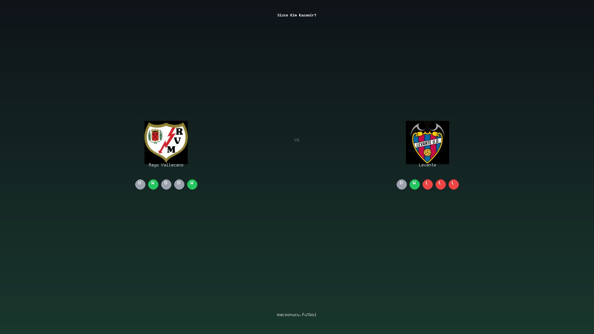 Rayo Vallecano - Levante maç görseli