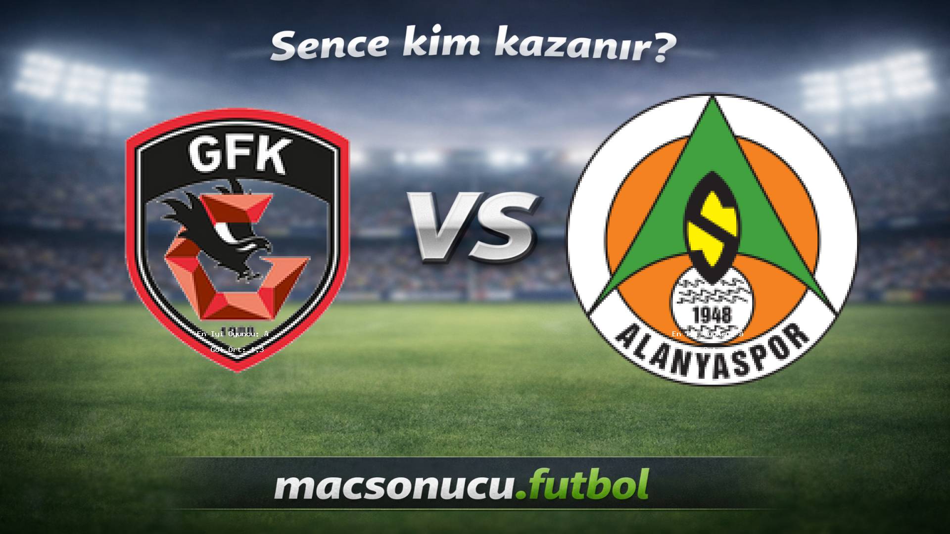 Gaziantep FK - Alanyaspor maç görseli