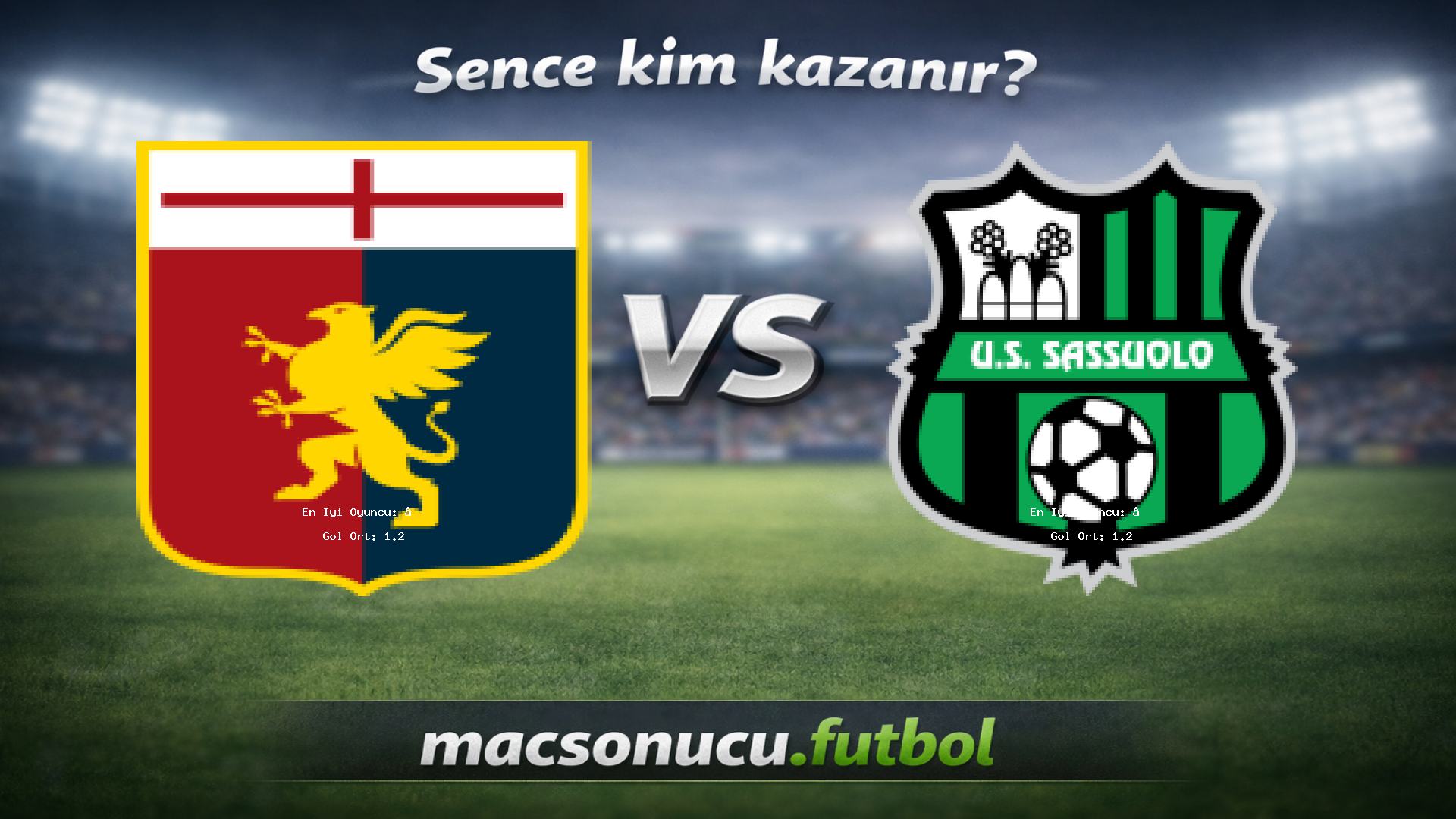 Genoa - Sassuolo maç görseli