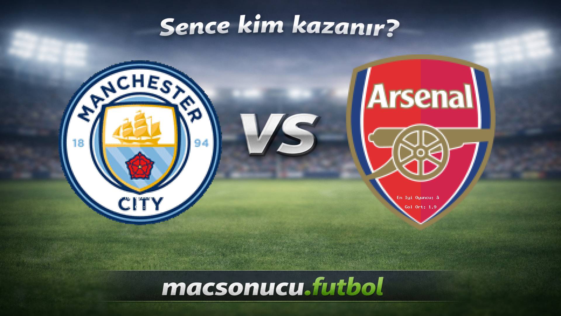 Manchester City - Arsenal maç görseli
