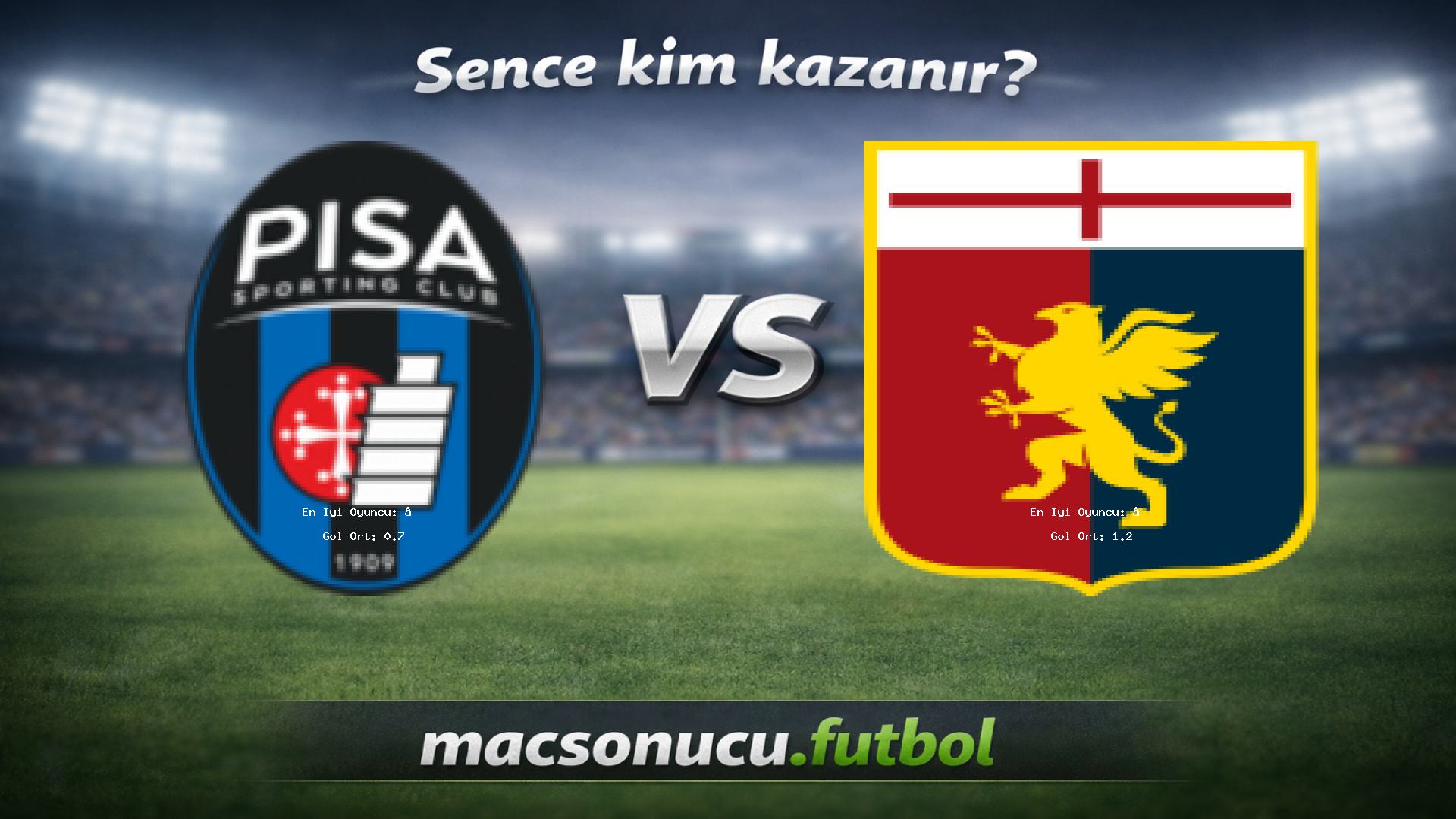 Pisa - Genoa maç görseli