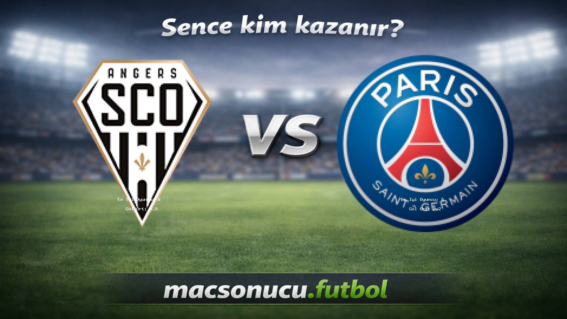 Angers - Paris Saint Germain maç görseli