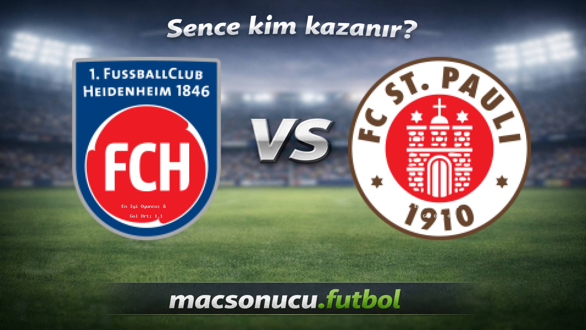 1. FC Heidenheim - FC St. Pauli maç görseli