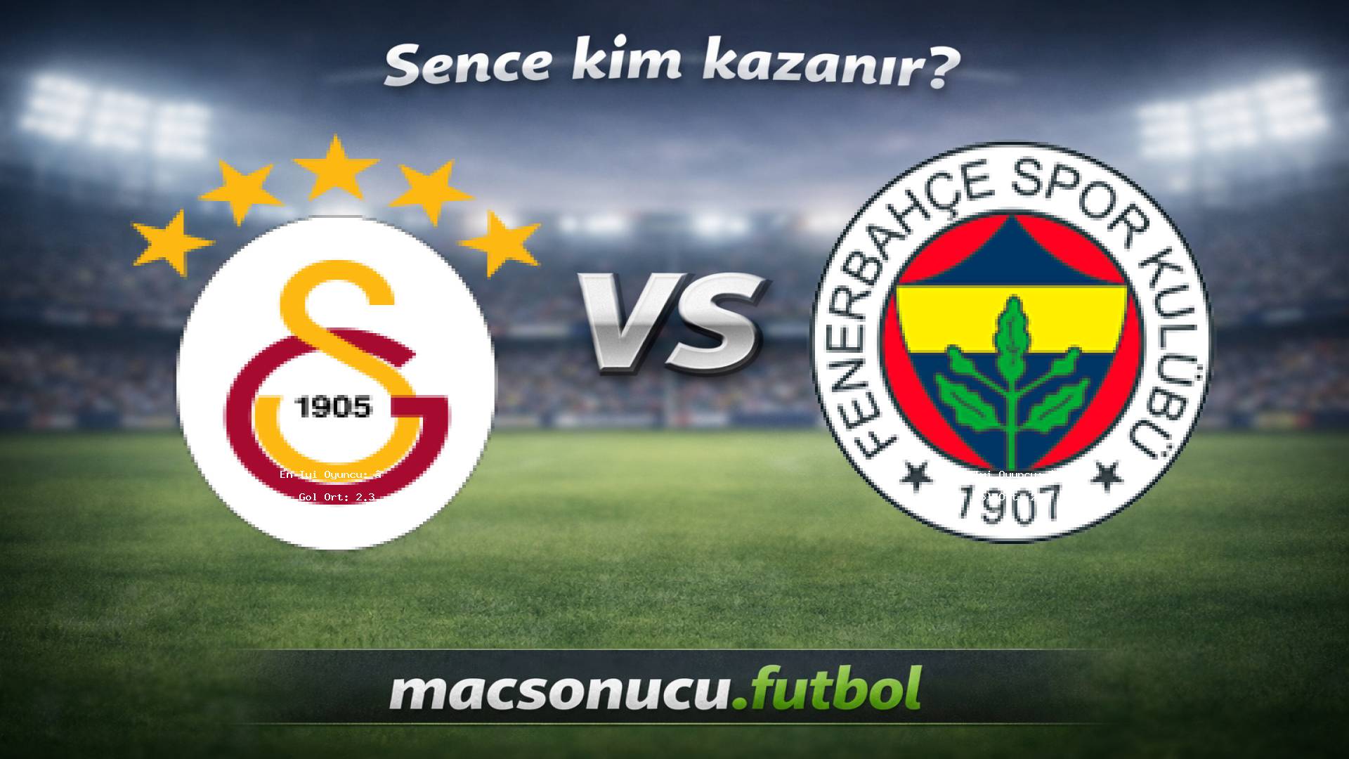 Galatasaray - Fenerbahçe maç görseli